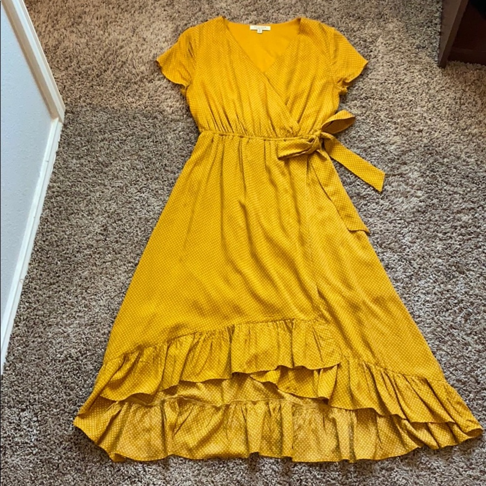 Mustard Midi Dress